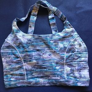 Lululemon blurry belle pure practice bra 8